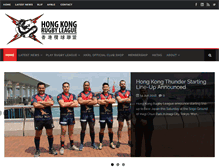Tablet Screenshot of hongkongrugbyleague.com